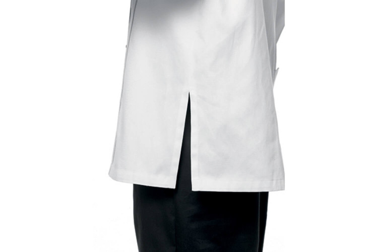 Veste de cuisine manches courtes Egochef Leonardo blanche 100% coton