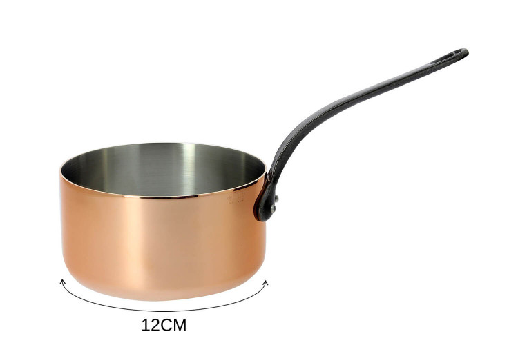 Casserole De Buyer Inocuivre en cuivre avec poignée en fonte