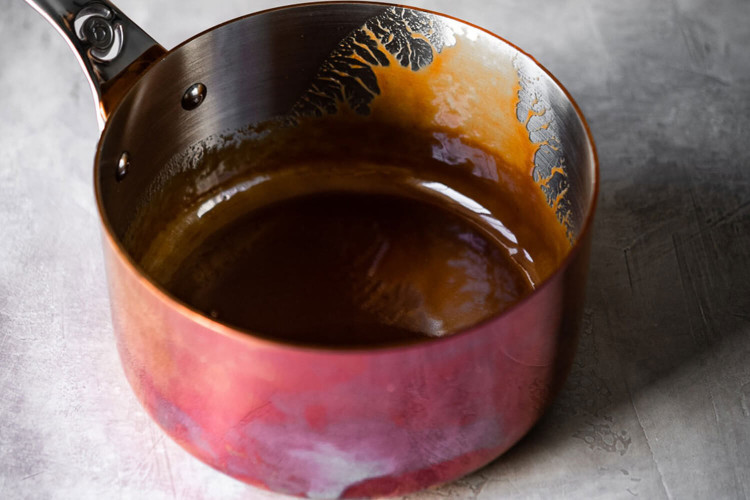 Casserole De Buyer Inocuivre en cuivre avec poignée en fonte