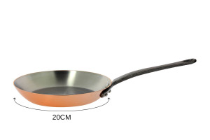 Poêle en cuivre De Buyer Inocuivre poignée en fonte