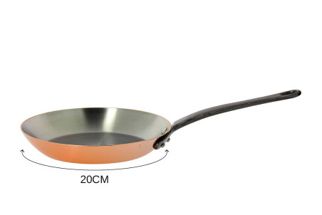 Poêle en cuivre De Buyer Inocuivre poignée en fonte