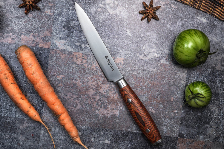 Couteau universel Sayuto Pakka X50 riveté lame inox 12,5cm