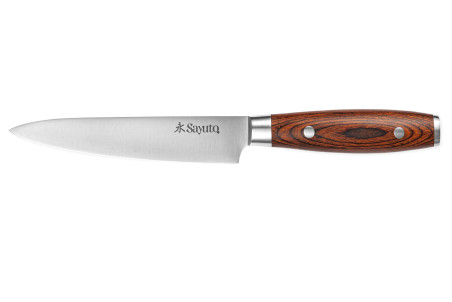 Couteau universel Sayuto Pakka X50 riveté lame inox 12,5cm