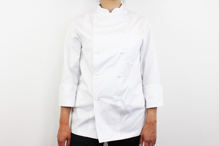 Veste de cuisine manches longues Egochef Rex blanche 100% coton