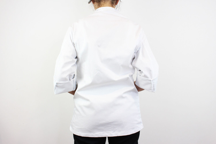 Veste de cuisine manches longues Egochef Rex blanche 100% coton