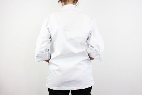 Veste de cuisine manches longues Egochef Rex blanche 100% coton