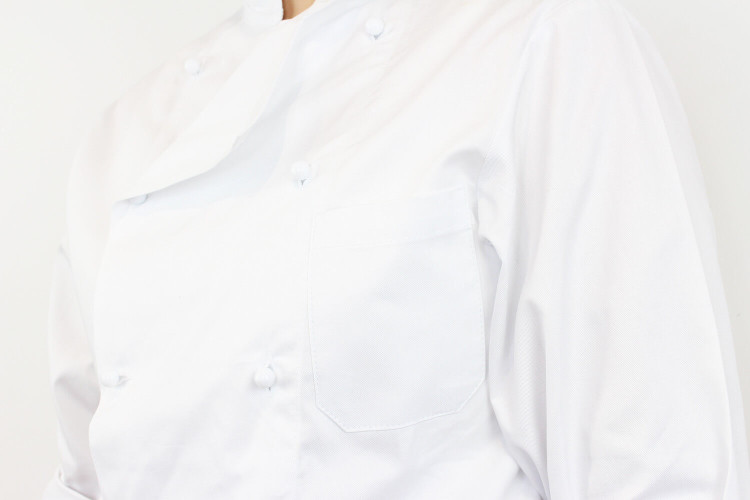 Veste de cuisine manches longues Egochef Rex blanche 100% coton