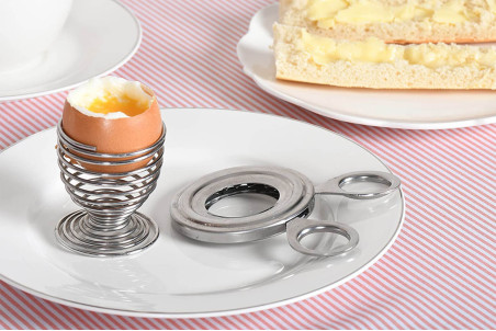 Coupe coquille en acier inoxydable La Bonne Graine pour œufs