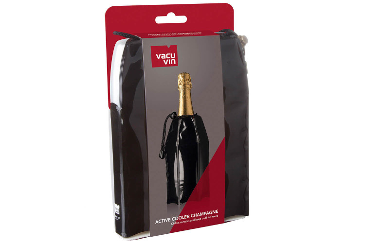 Rafraichisseur à champagne Vacu Vin noir