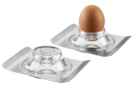 Set de 2 coquetiers Gefu Brunch avec support inox