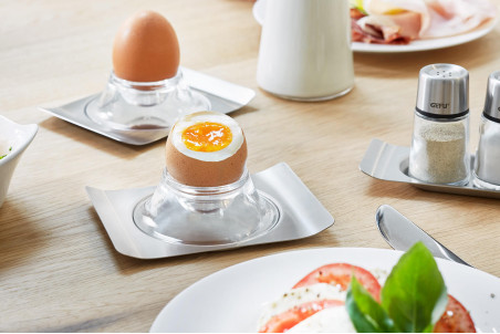 Set de 2 coquetiers Gefu Brunch avec support inox