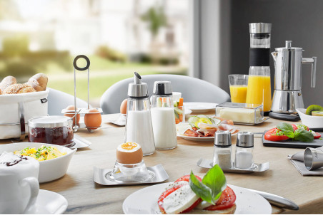 Set de 2 coquetiers Gefu Brunch avec support inox