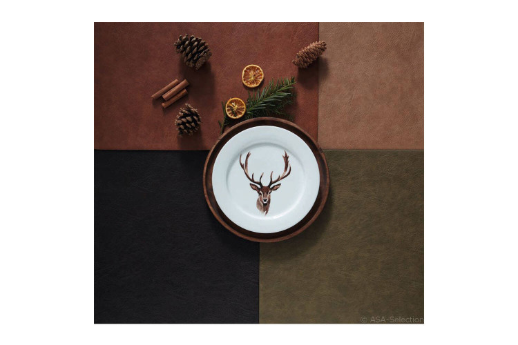 Set de table en cuir végétal  Asa Selection - Coloris : noisette