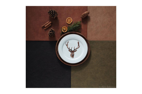 Set de table en cuir végétal  Asa Selection - Coloris : noisette