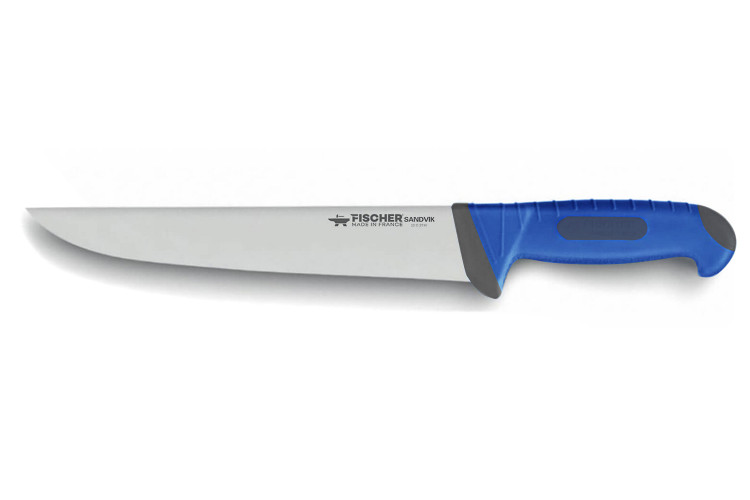 Couteau tranchelard Fischer Sandvik manche confort - lame épaisse 30cm