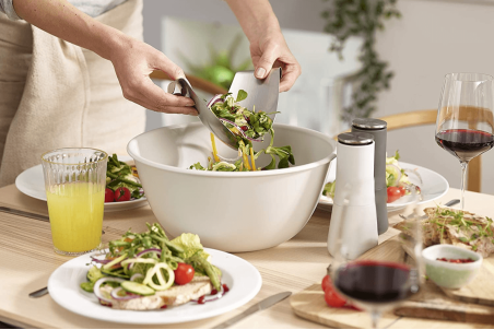 Saladier moderne Joseph Joseph Uno + couverts à salade inclus