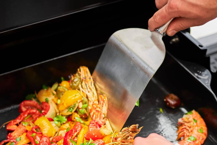 Spatule pour plancha Rösle en acier inoxydable 18/10