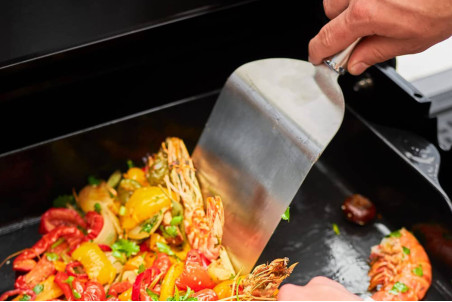 Spatule pour plancha Rösle en acier inoxydable 18/10
