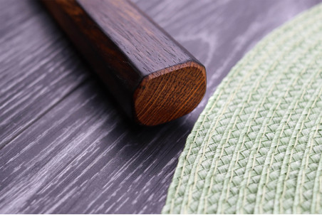 Couteau japonais artisanal bunka Wusaki Yaketa AUS10 lame damassée martelée 17cm