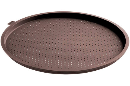 Moule à pizza rond et perforé Lékué en silicone ø36cm