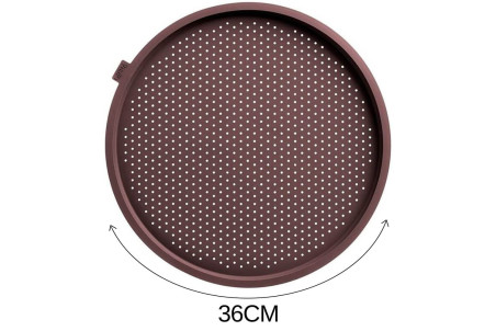 Moule à pizza rond et perforé Lékué en silicone ø36cm