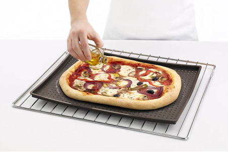 Moule à pizza rectangulaire en silicone Lékué 30x40cm
