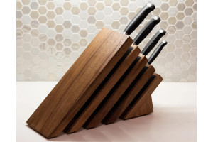 Bloc couteaux vide en bois d'acacia Messermeister Next Level - Supports aimantés 2