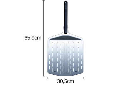 Pelle à pizza Ooni 30cm perforée aluminium anodisé