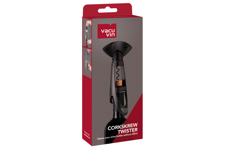 Tire-bouchon Vacu Vin Twister coloris noir
