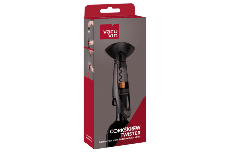 Tire-bouchon Vacu Vin Twister coloris noir