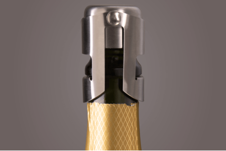 Bouchon de champagne Vacu Vin en acier inoxydable