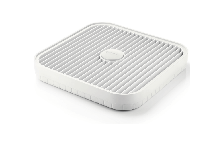 Egouttoir à vaisselle Guzzini 36cm blanc carré avec bac à eau
