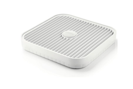 Egouttoir à vaisselle Guzzini 36cm blanc carré avec bac à eau