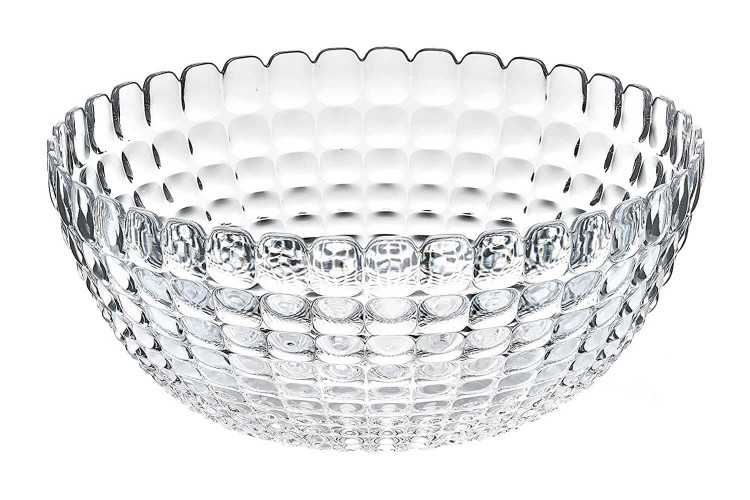 Saladier transparent Guzzini Tiffany design par Pio et Tito Toso