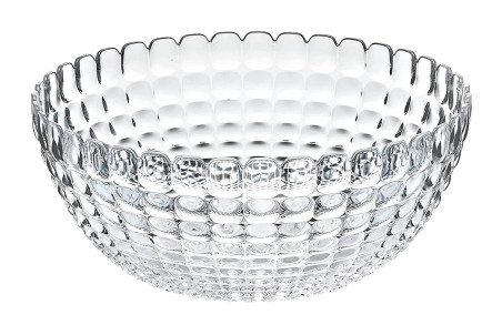 Saladier transparent Guzzini Tiffany design par Pio et Tito Toso