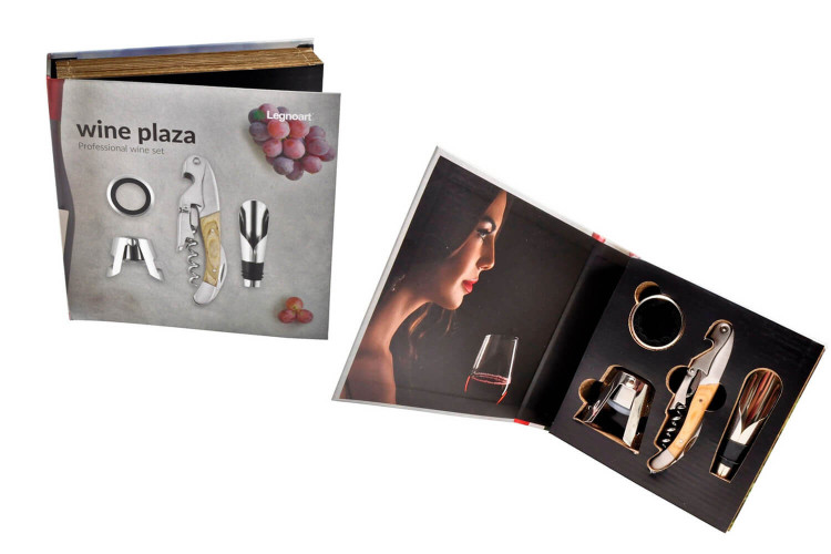 Coffret œnologie Legnoart Wine Plaza - Idée cadeau
