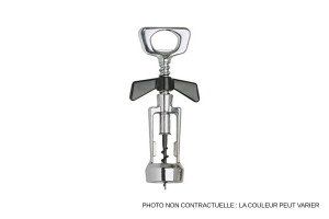 Tire-bouchon à cloche finition chromée - Design vintage