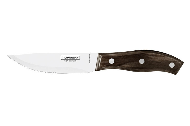Lot de 12 couteaux à steak Tramontina Jumbo manche polywood - lame 13cm