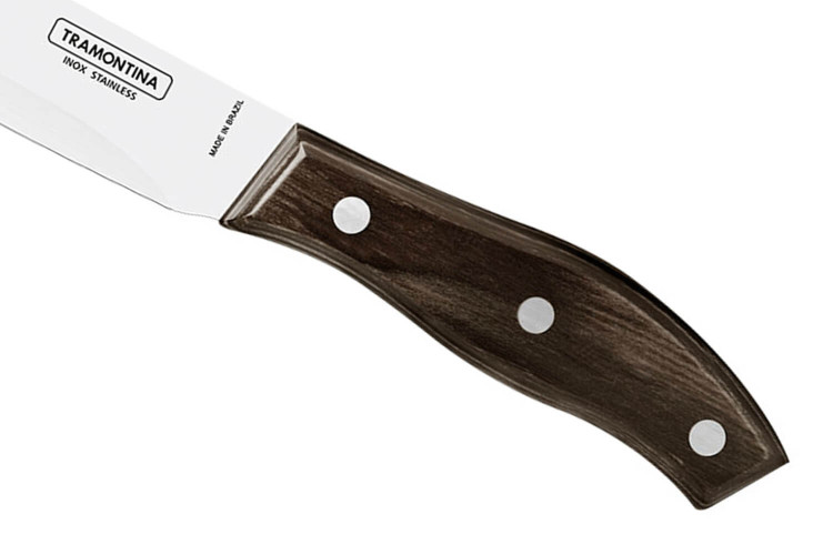 Lot de 12 couteaux à steak Tramontina Jumbo manche polywood - lame 13cm