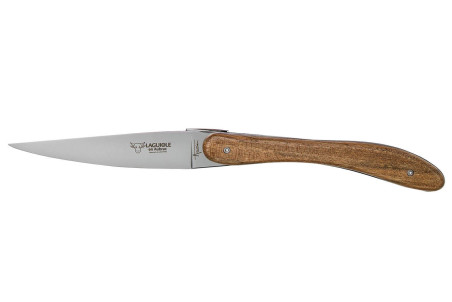 Coffret Laguiole en Aubrac L'Ecir - 6 couteaux de table inox et noyer