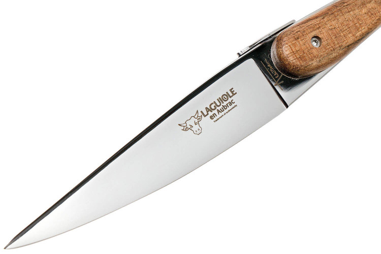 Coffret Laguiole en Aubrac L'Ecir - 6 couteaux de table inox et noyer