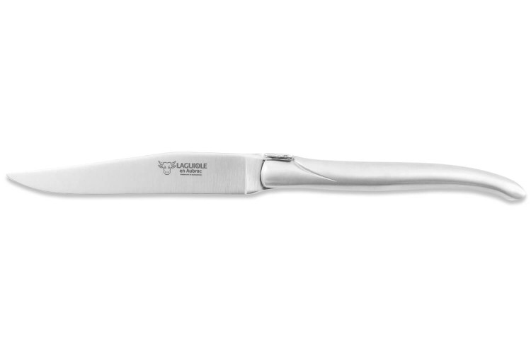 Coffret Laguiole en Aubrac - 6 couteaux de table tout inox manche mat