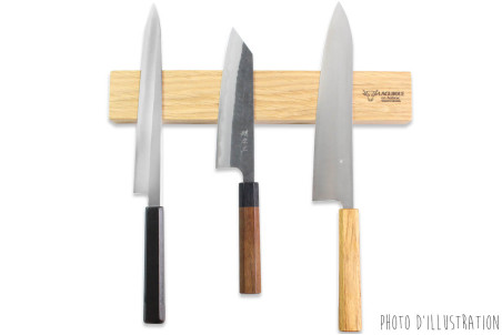 Barre aimantée Laguiole en Aubrac en bois de chêne - 36cm