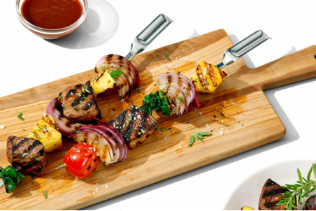 Set de 6 pics à brochettes OXO en acier inox réutilisables