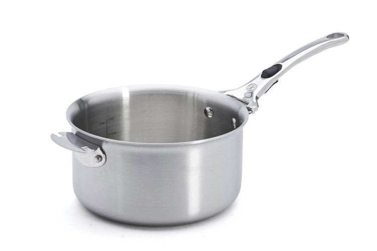 Lot de 2 casseroles inox 18/10 De Buyer Alchimy Loqy avec poignée amovible
