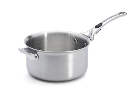 Lot de 2 casseroles inox 18/10 De Buyer Alchimy Loqy avec poignée amovible