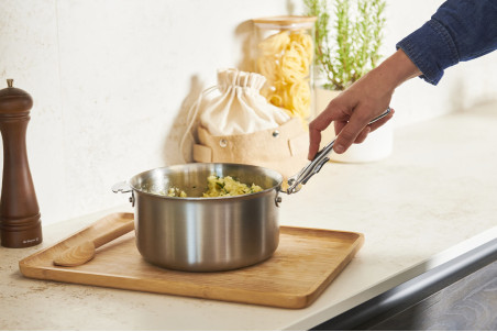 Lot de 2 casseroles inox 18/10 De Buyer Alchimy Loqy avec poignée amovible