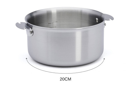Lot de 2 casseroles inox 18/10 De Buyer Alchimy Loqy avec poignée amovible