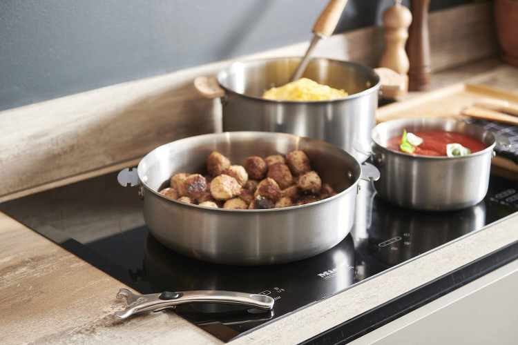 Sauteuse inox 18/10 De Buyer Alchimy Loqy amovible conception 3 plis