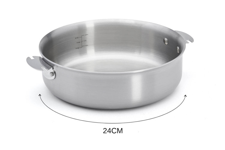 Sauteuse inox 18/10 De Buyer Alchimy Loqy amovible conception 3 plis